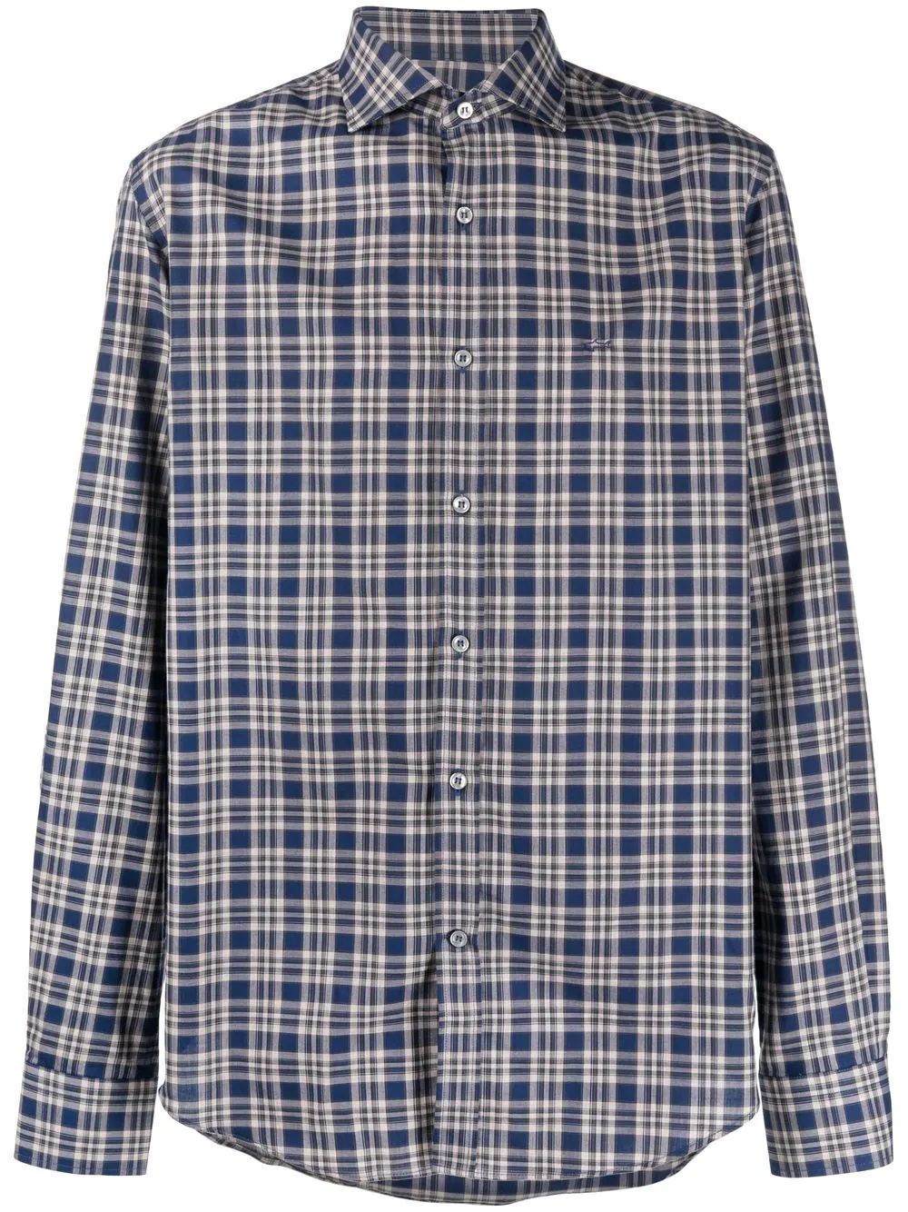 checked cotton shirt - 1