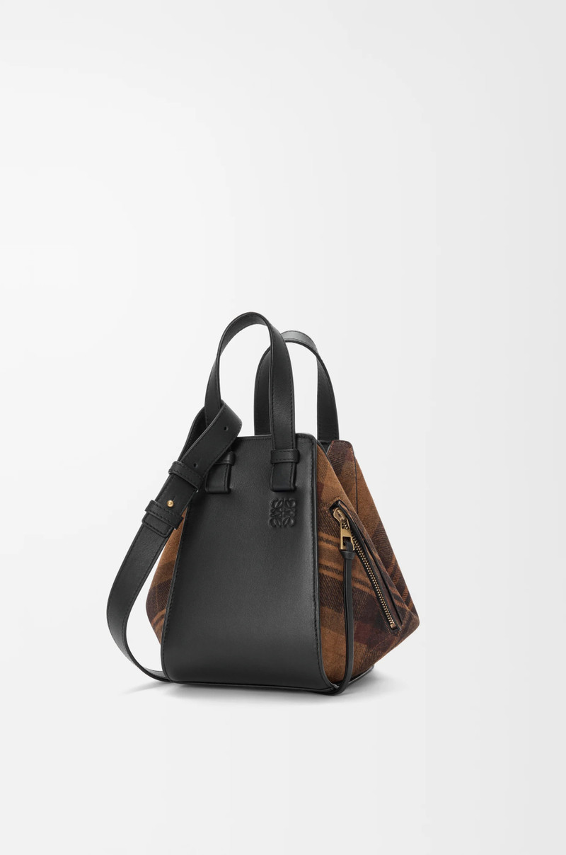 Compact Hammock bag in suede and classic calfskin 1