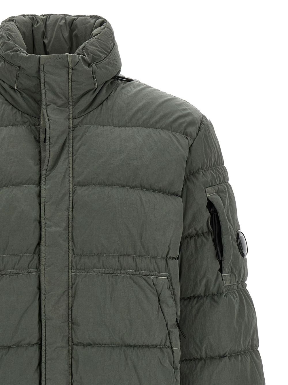 goose-feather padded quilted jacket - 4