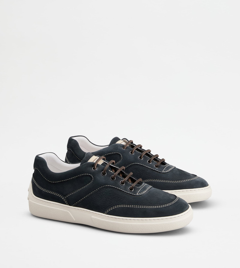 SNEAKERS IN NUBUCK - BLUE 2
