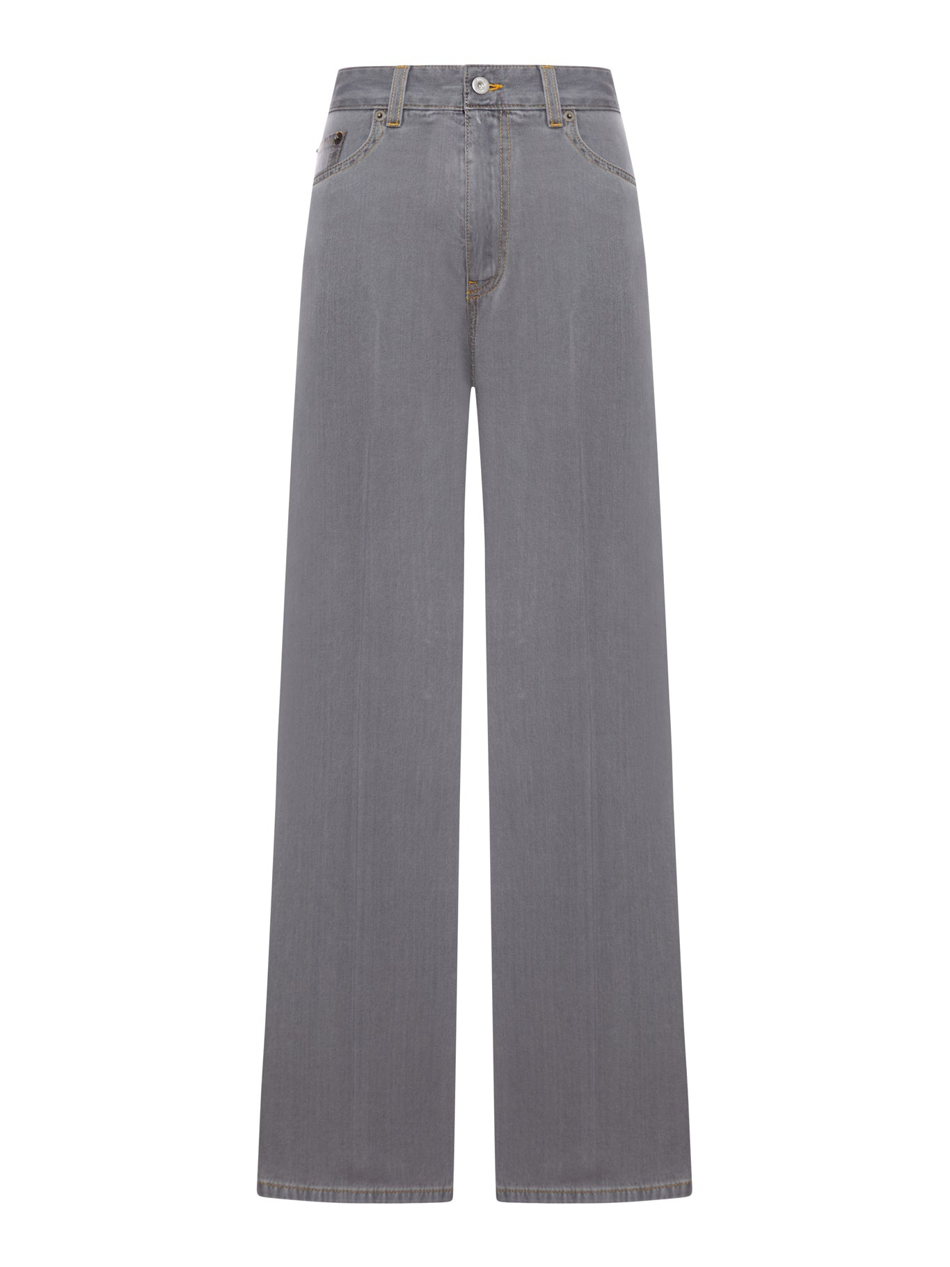 CHAMBRAY DENIM TROUSERS - 2