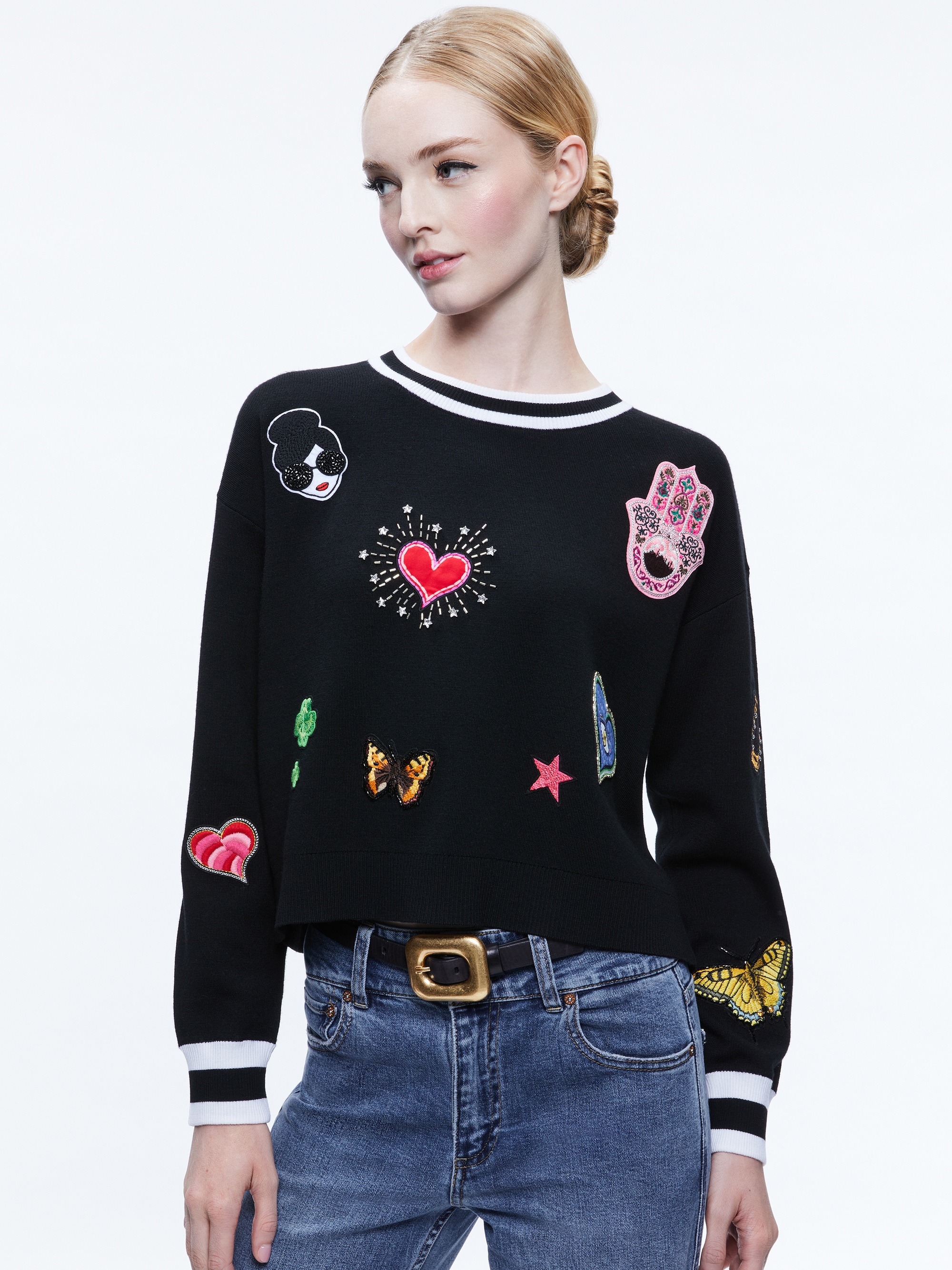 GLEESON STACEFACE PATCH PULLOVER - 2