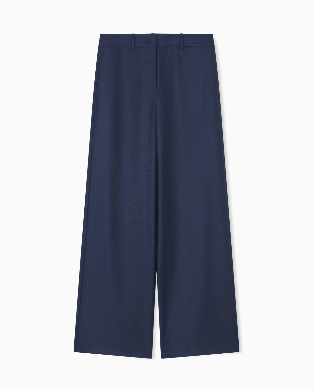 WIDE-LEG TROUSERS IN CASHMERE FLANNEL - 1