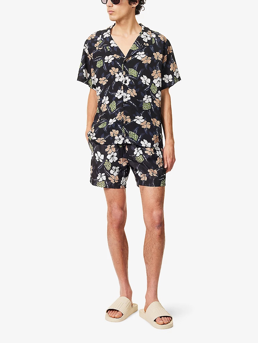 Piranha Floral-Pattern Swim Shorts - 2