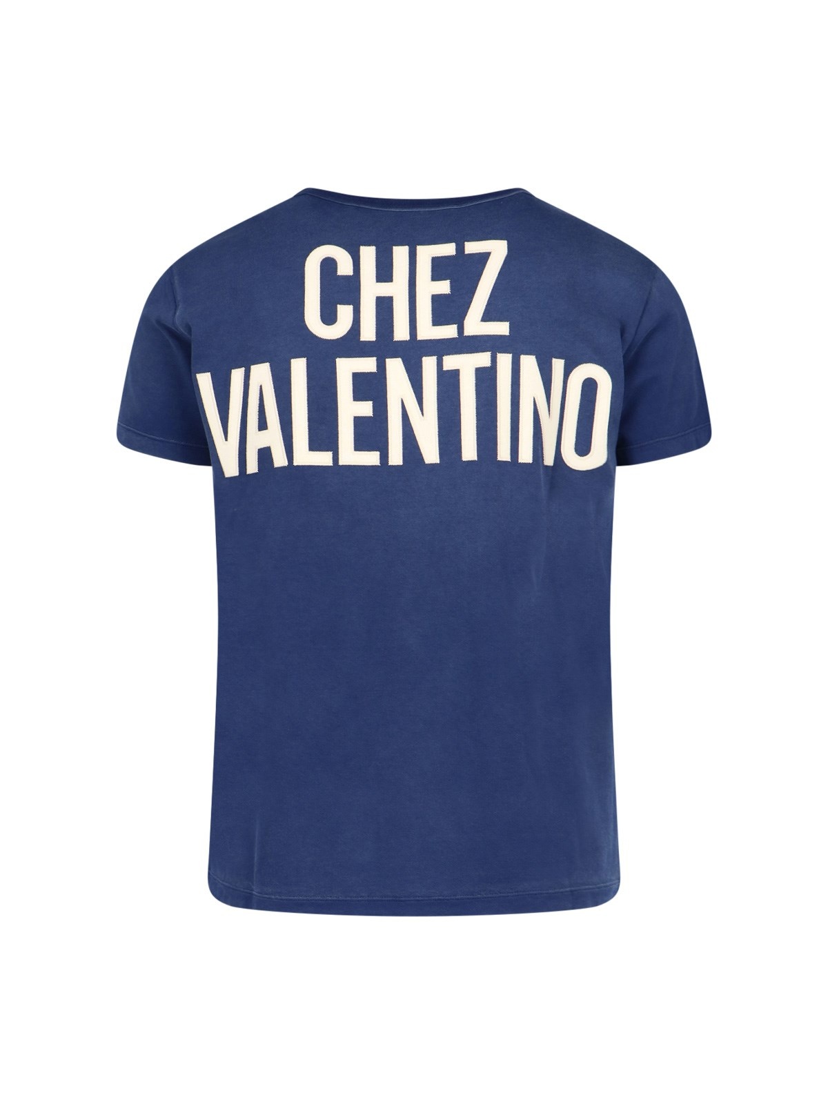 ヴァレンティノ Valentino Chez T-Shirt Cotton T-shirt With Chez Valentino Print for Man in Ivory