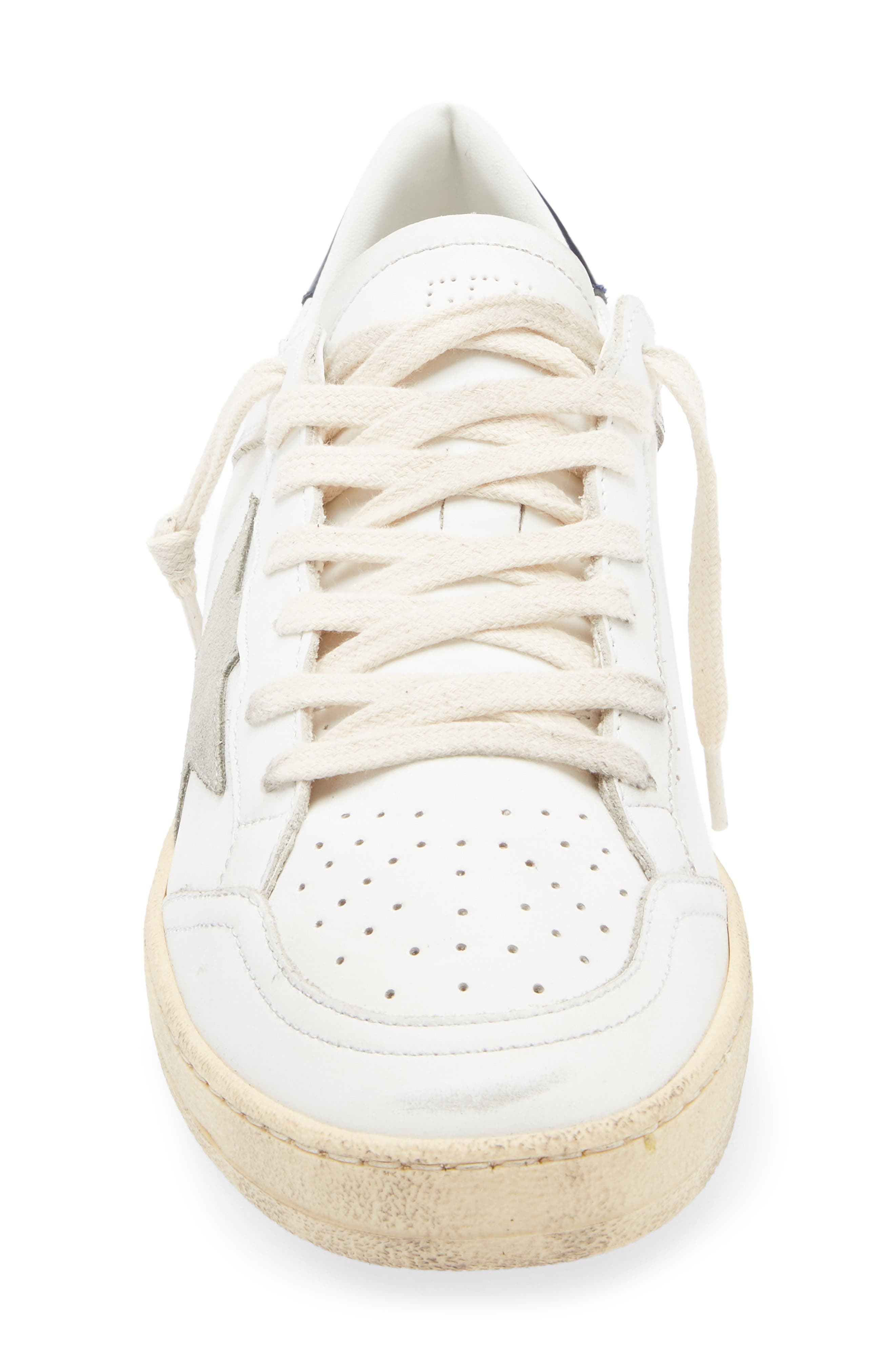 Golden Goose Ball Star Sneaker in White/Ice/Night Blue at Nordstrom - 4