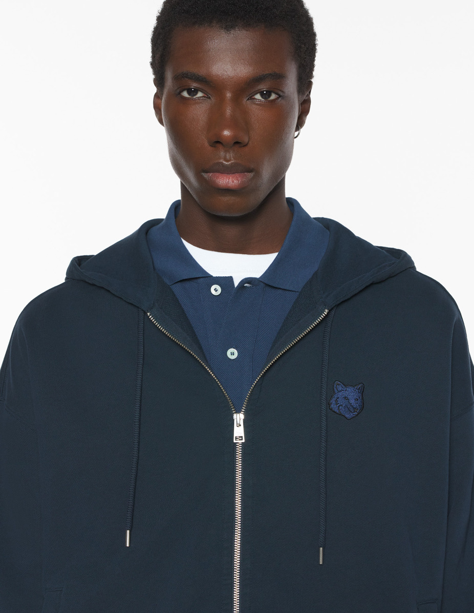 FOX HEAD ZIPPED OVERSIZE HOODIE - 4