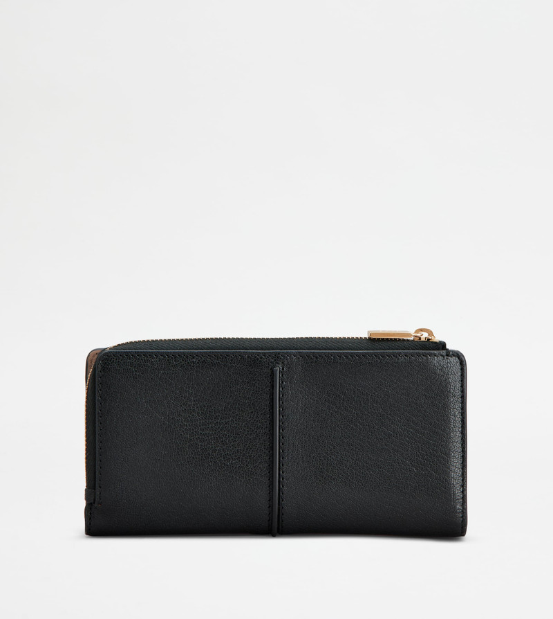 T TIMELESS WALLET IN LEATHER - BLACK 2