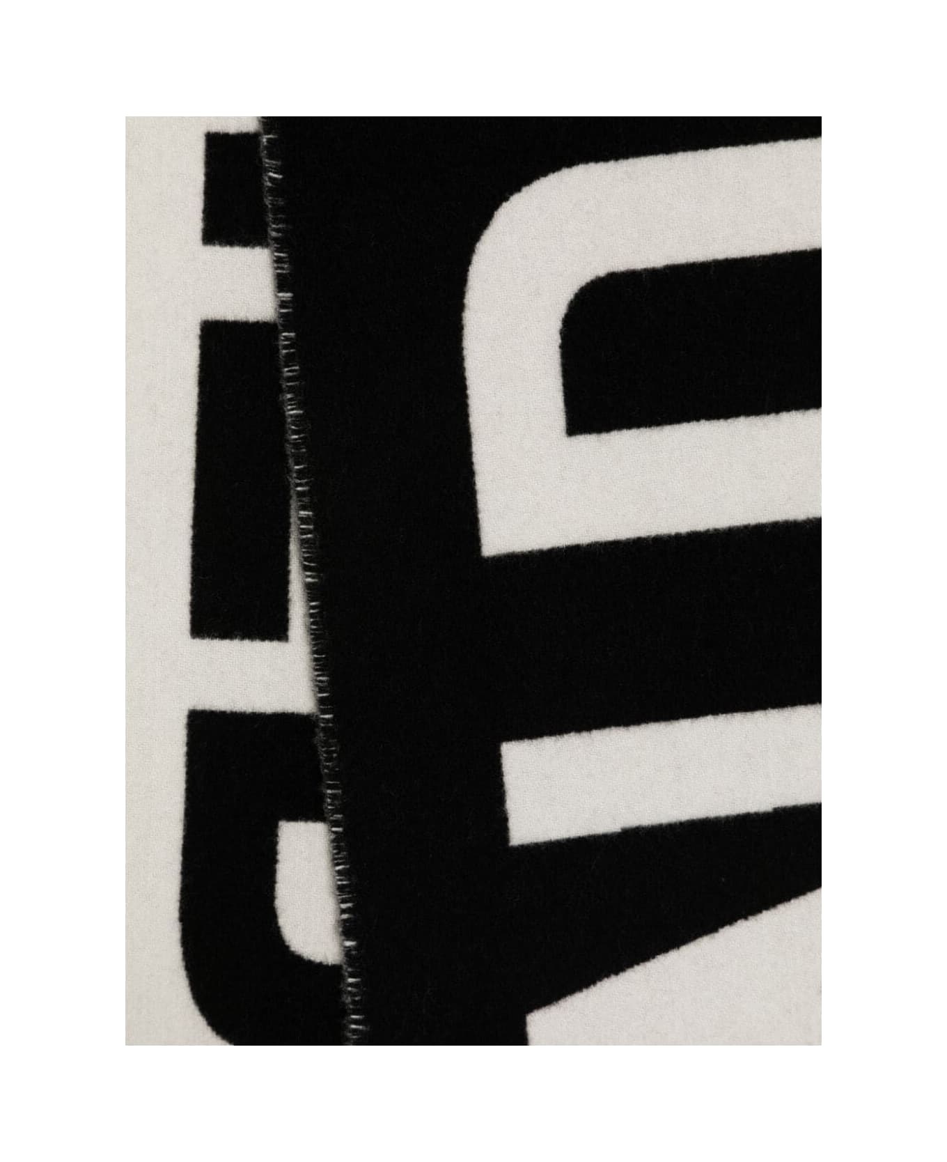 Wool Scarf With "" Logo - 2