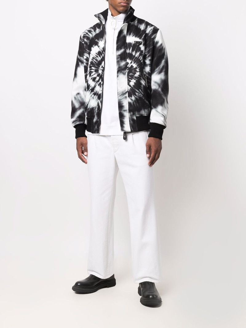 PHILIPP PLEIN tie-dye print bomber jacket outlook