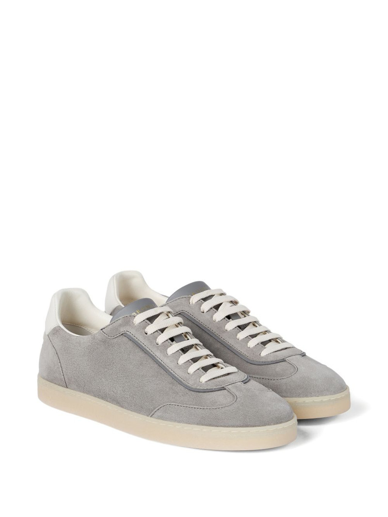 Brunello Cucinelli lace-up suede sneakers outlook