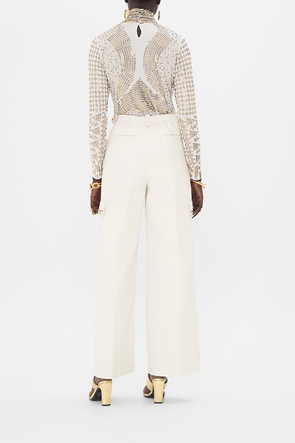 LEATHER UTILITY PANT - 3