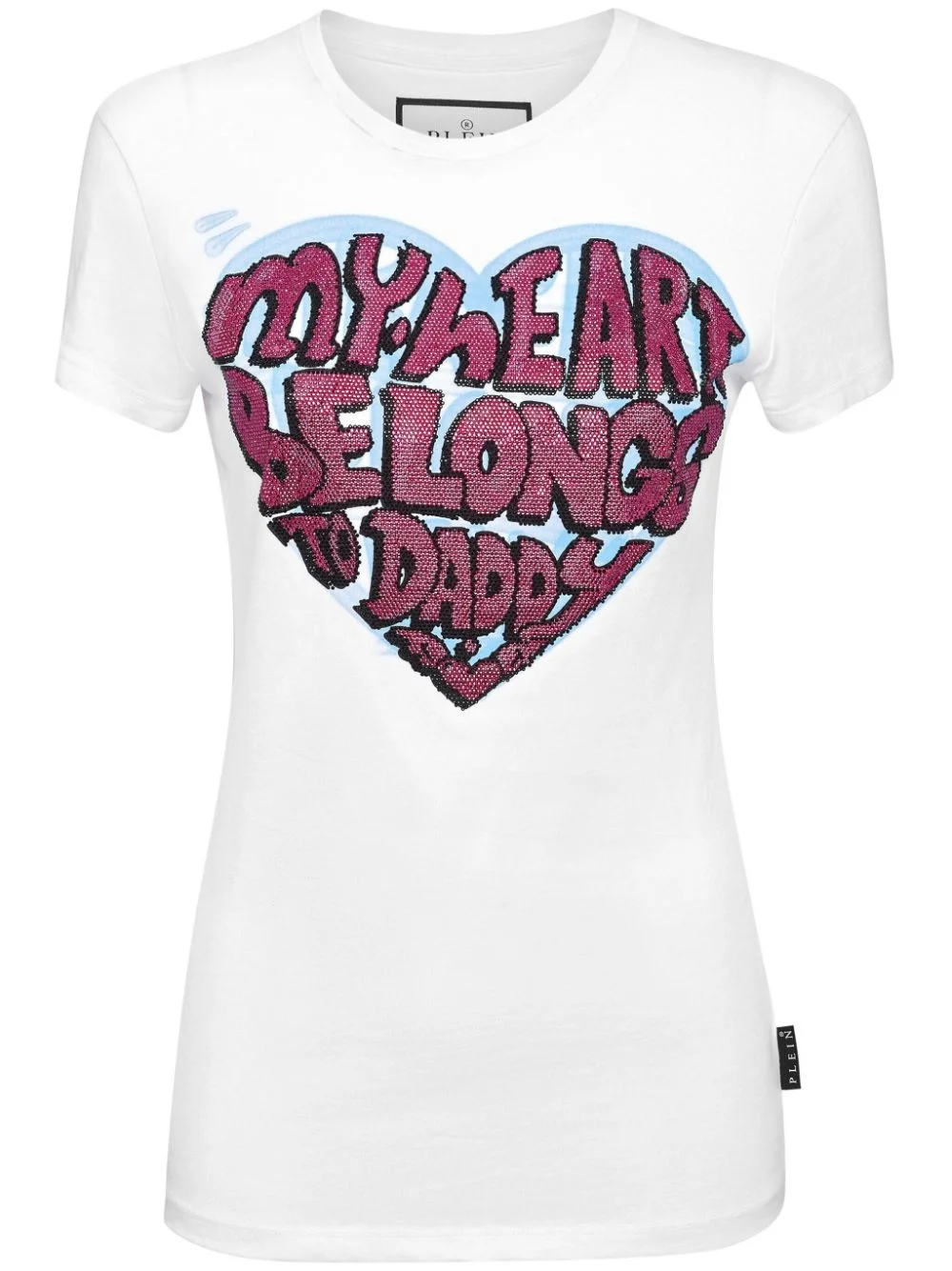 Sexy Pure crystals-embellished T-shirt - 1