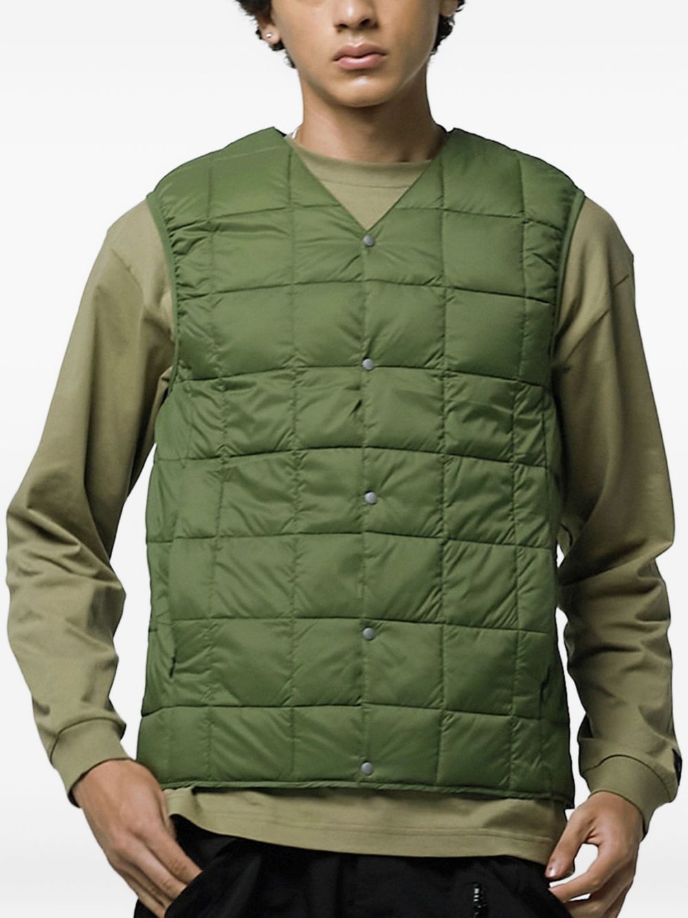 V-neck down gilet - 2
