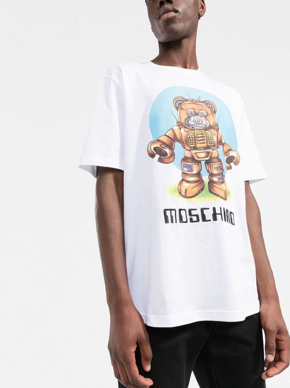 robotic Teddy print T-shirt - 3