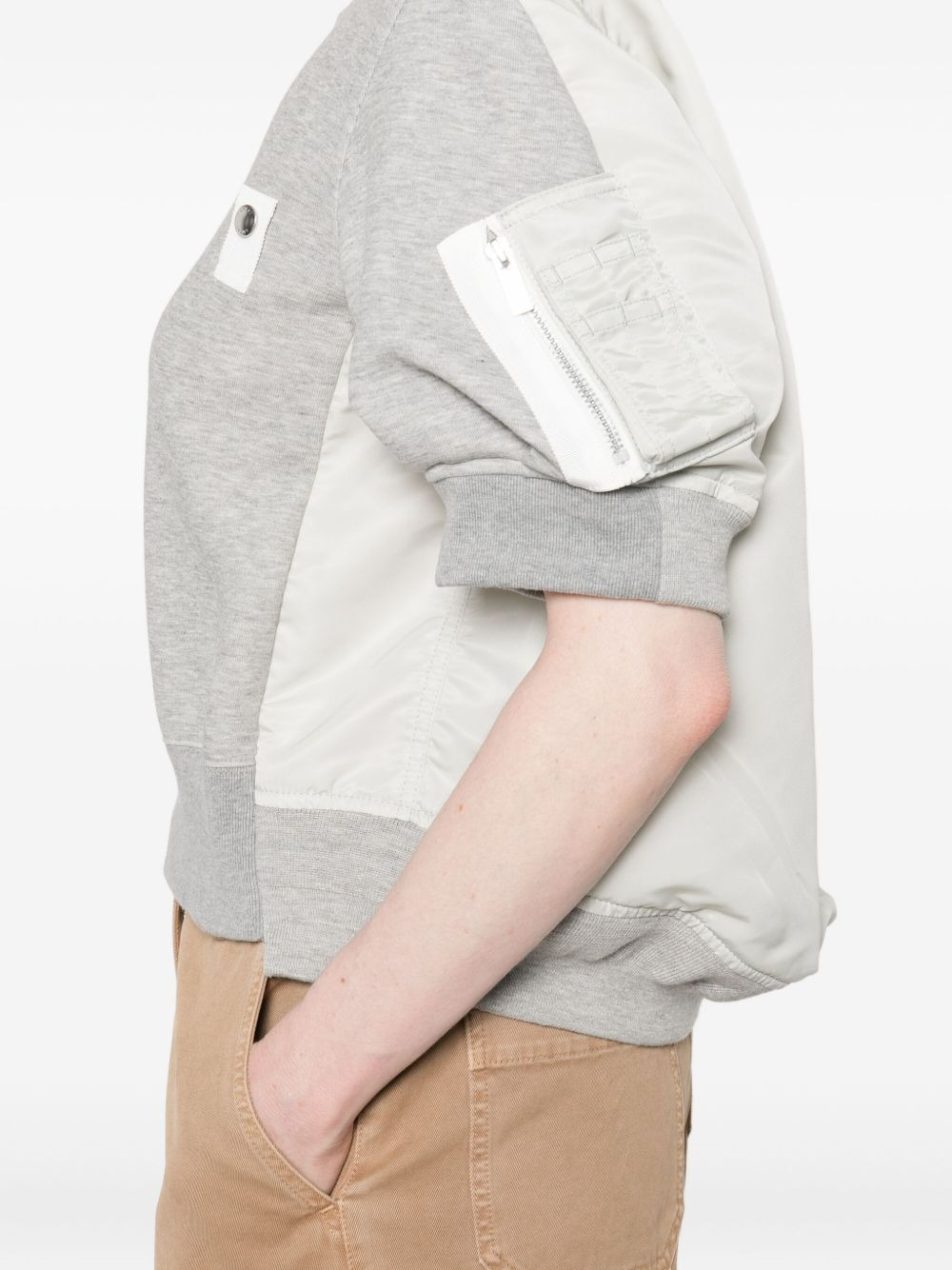 Sacai Women Cotton And Nylon Pullover - 2