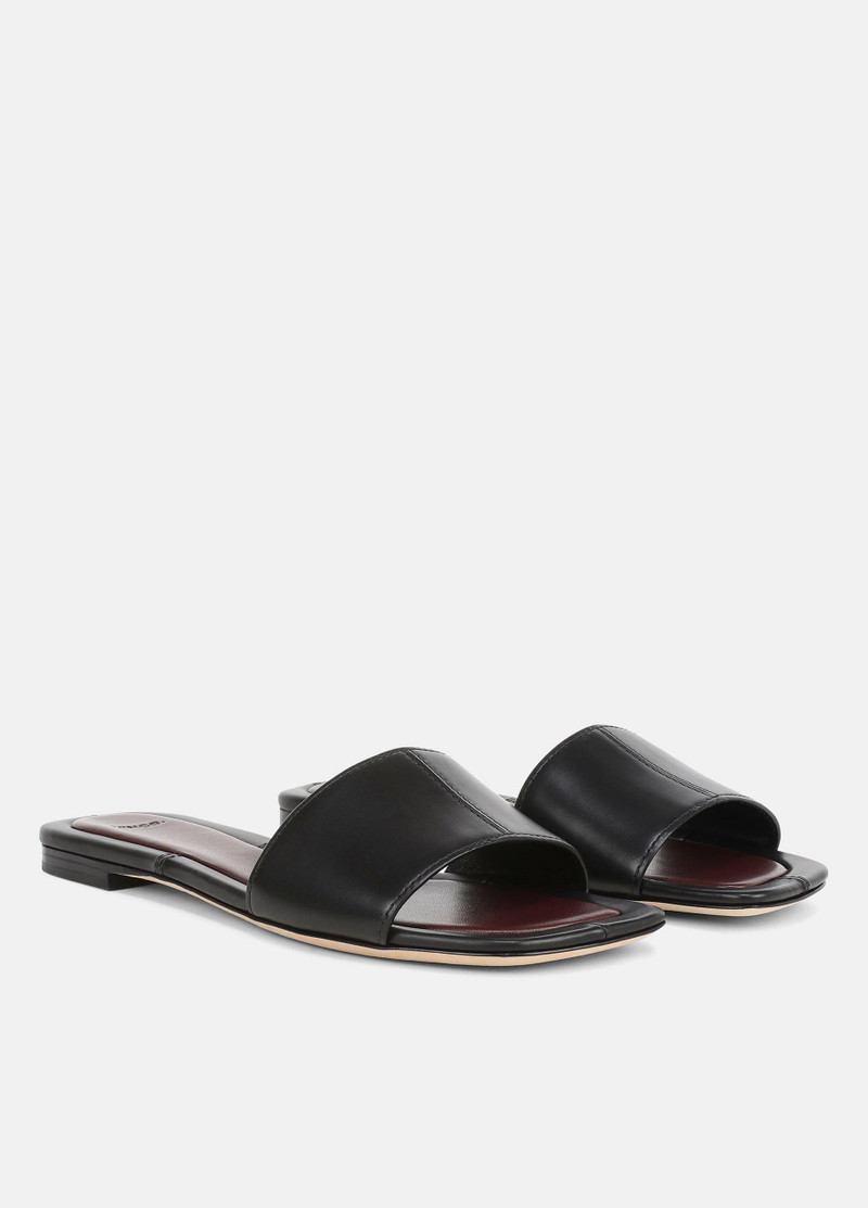 Valeria Leather Slide Sandal 2