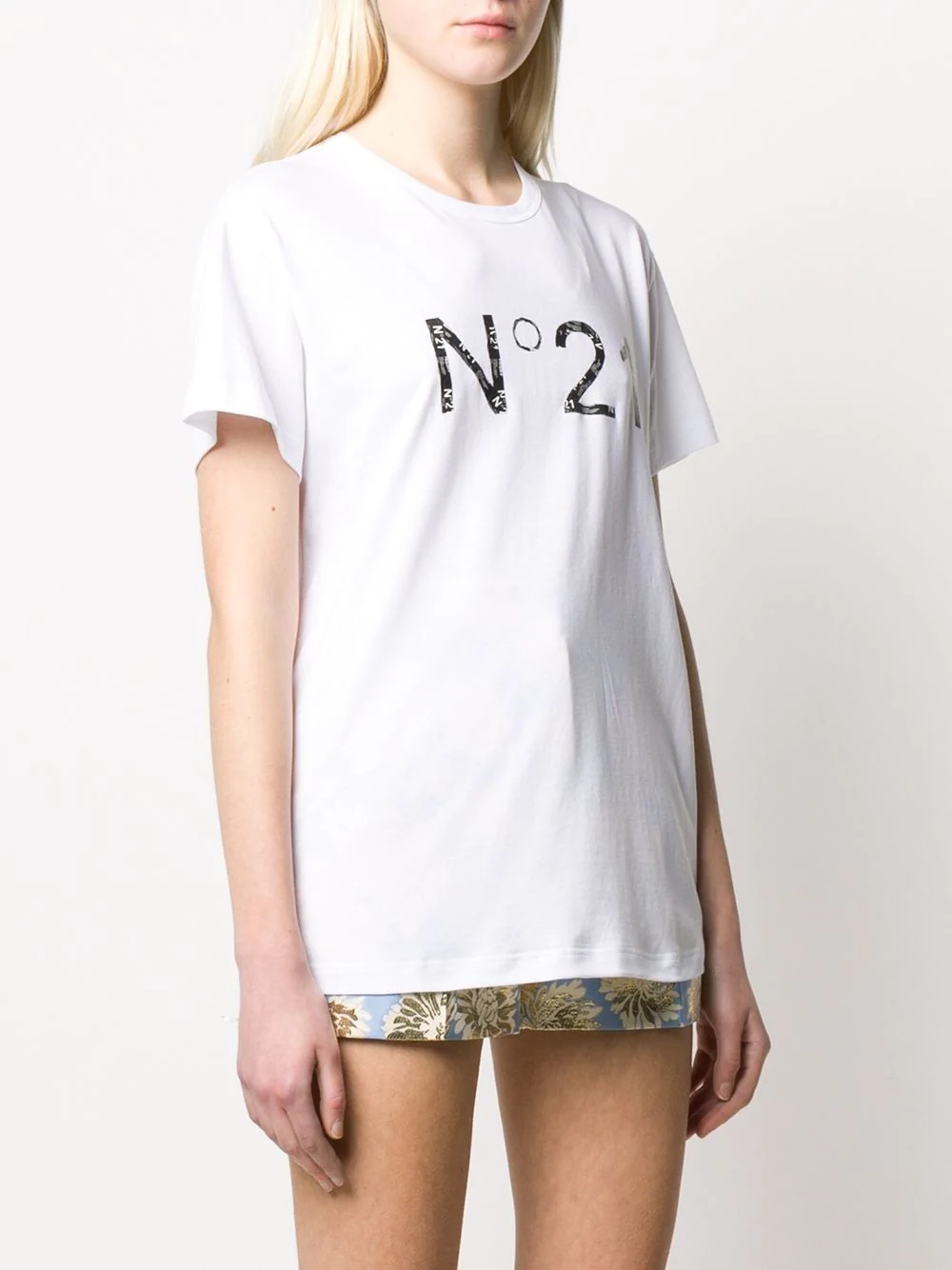 logo print short-sleeved T-shirt - 3