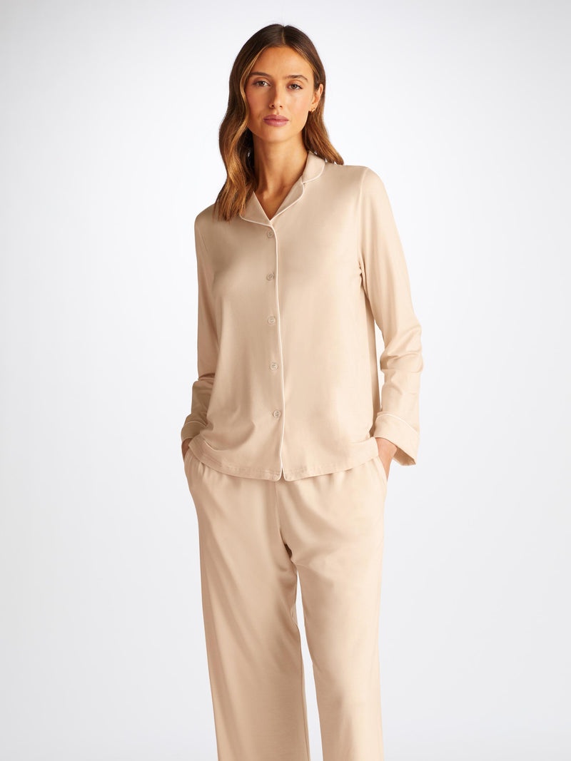 Women's Pajamas Lara Micro Modal Stretch Cream - 2