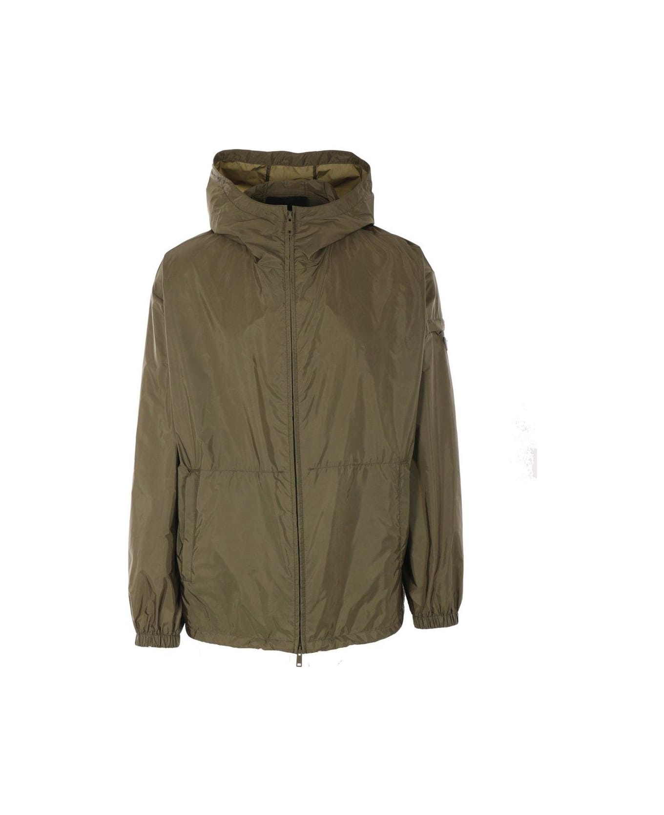 Zip-up Hooded Jacket - 1