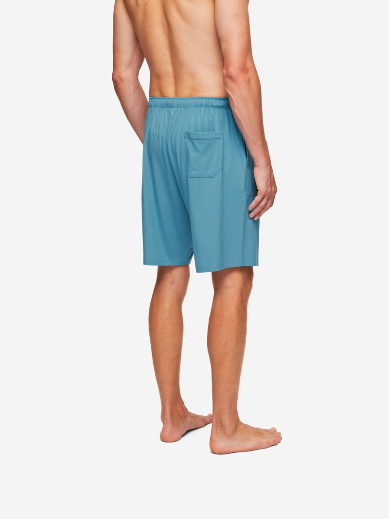 Men's Lounge Shorts Basel Micro Modal Stretch Harbour Blue - 7