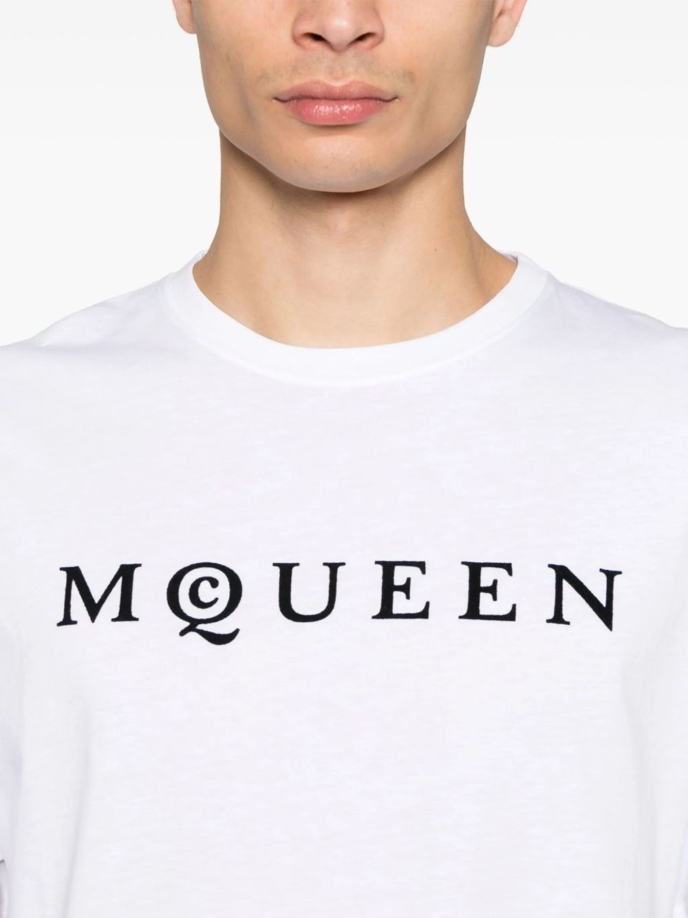 flocked-logo T-shirt - 4