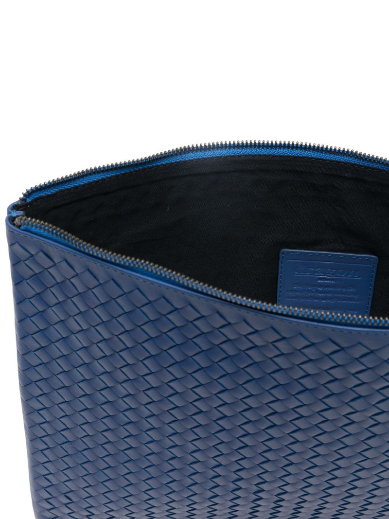 A4 woven zip clutch bag 5