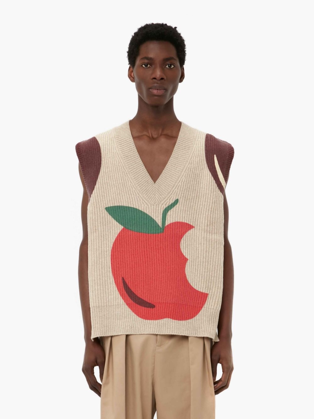 APPLE V-NECK VEST - 2