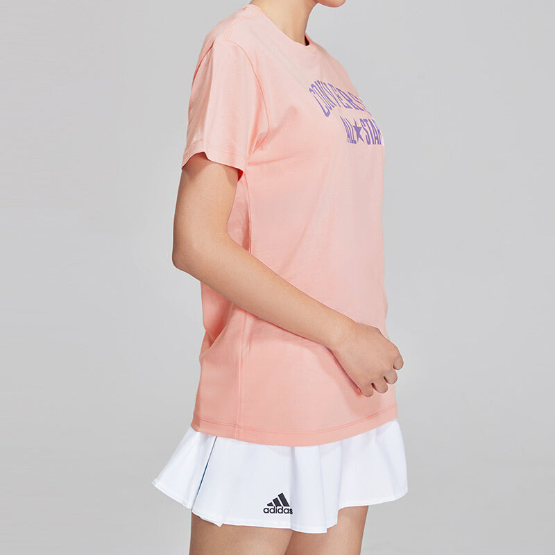 (WMNS) Converse Sport Graphic T-Shirt 'Pink Blue' 10017793-A02 - 4