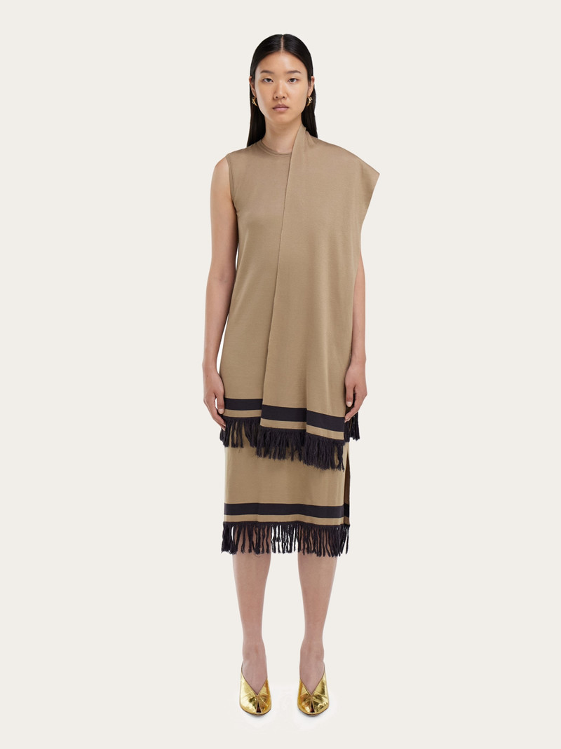 Mini dress with fringe detail 6