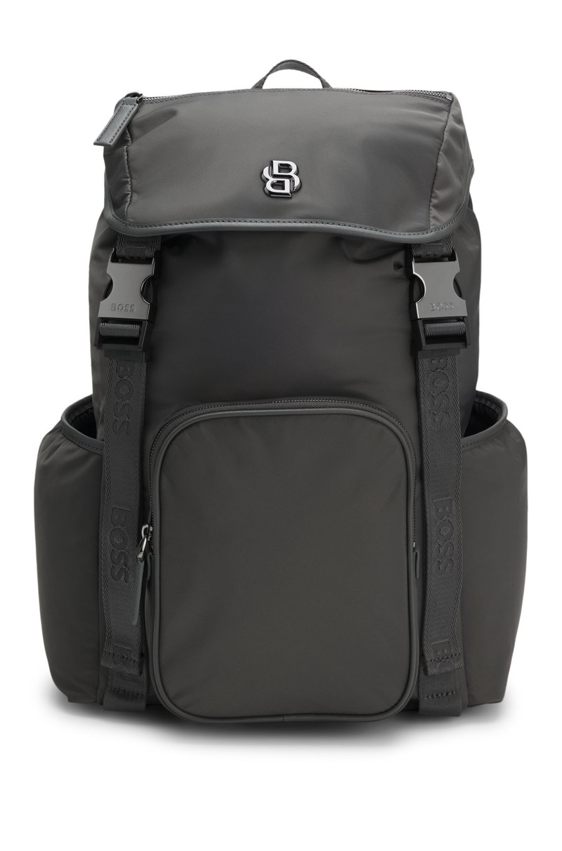 BOSS FLAP BACKPACK WITH DOUBLE B MONOGRAM HARDWARE outlook