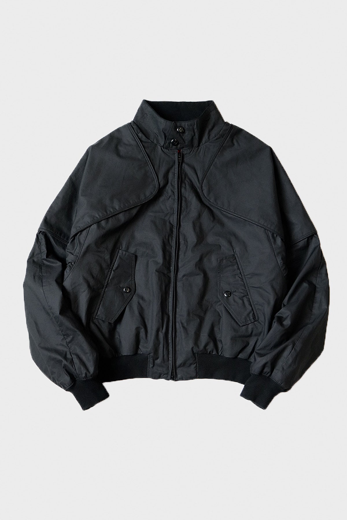 Dry Twill SHAM BOMBER Golf JKT - Black - 1