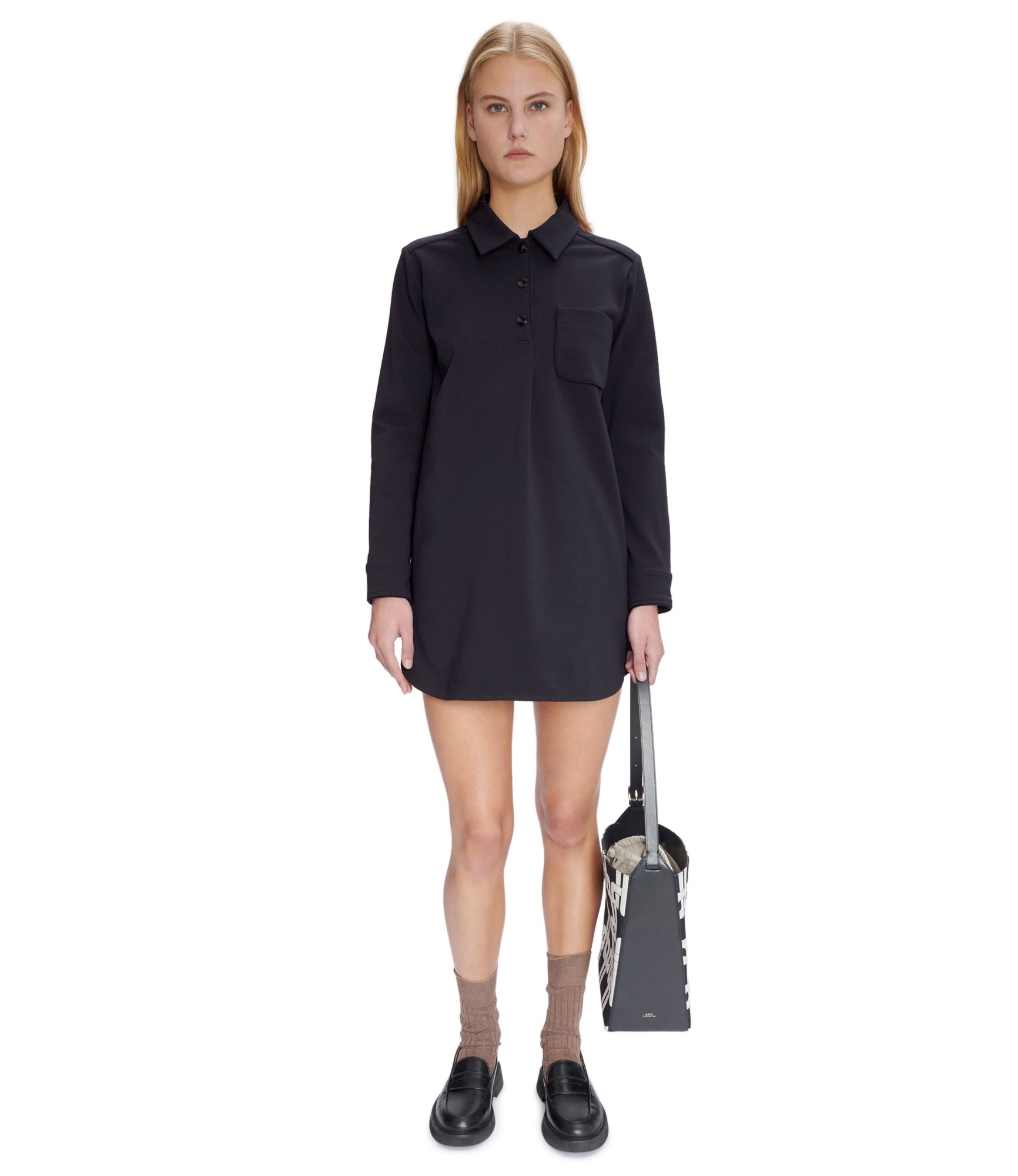 A.P.C｜DRESSES (Maitena Dress (VIAKH F35068 IAK)) Maitena dress | Milanese knit | A.P.C. Ready to Wear