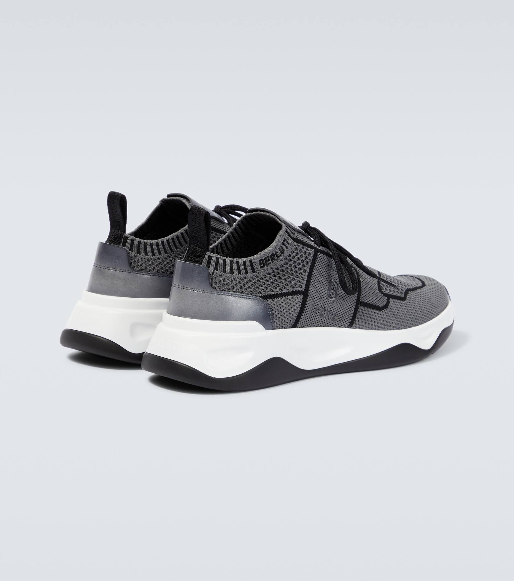 Shadow knitted and leather sneakers - 6