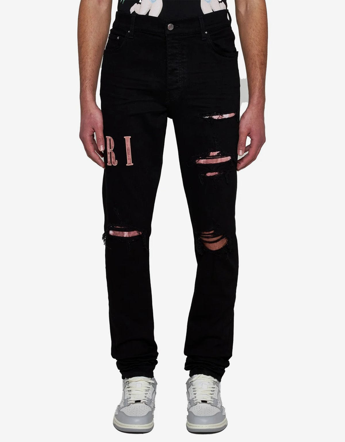 Amiri Jeans Black Tie Dye Core Logo - 2