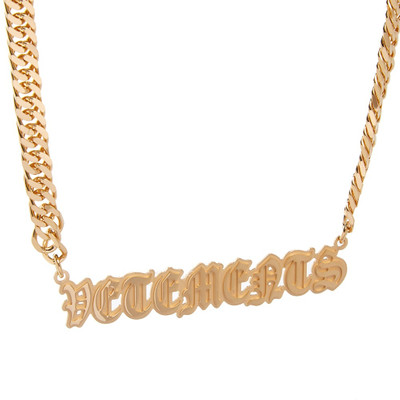 VETEMENTS VETEMENTS Gothic Logo Necklace outlook