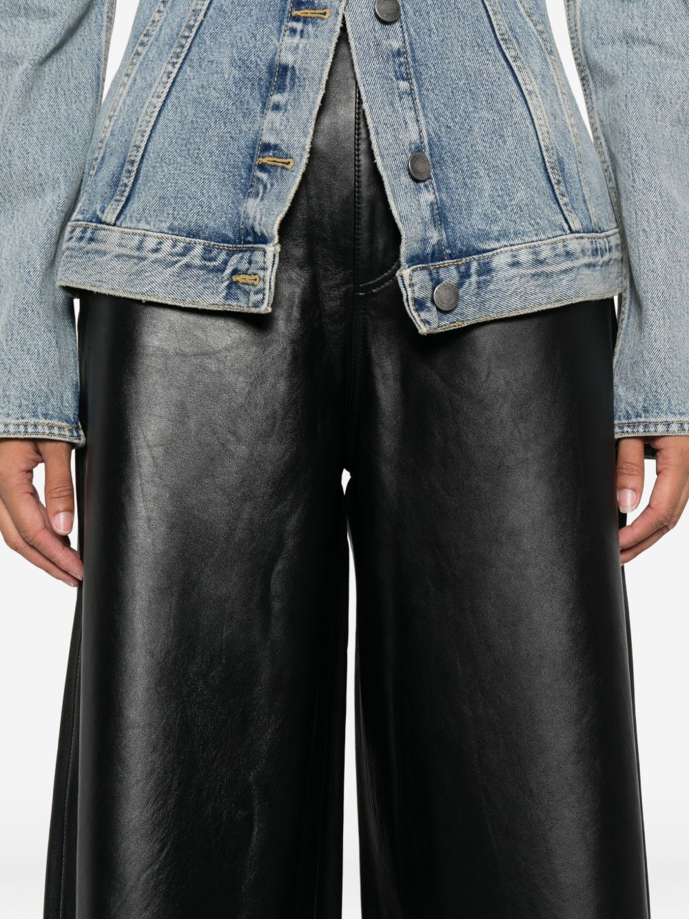 leather shorts - 5
