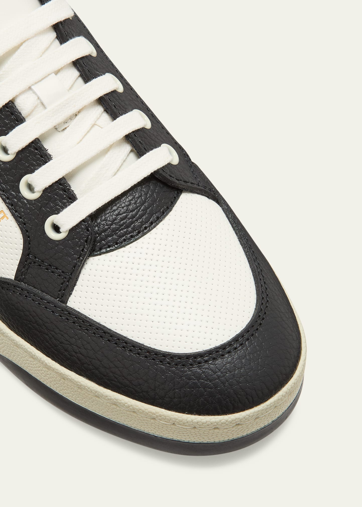 Men's SL 6100 Leather Contrast-Trim Sneakers - 3