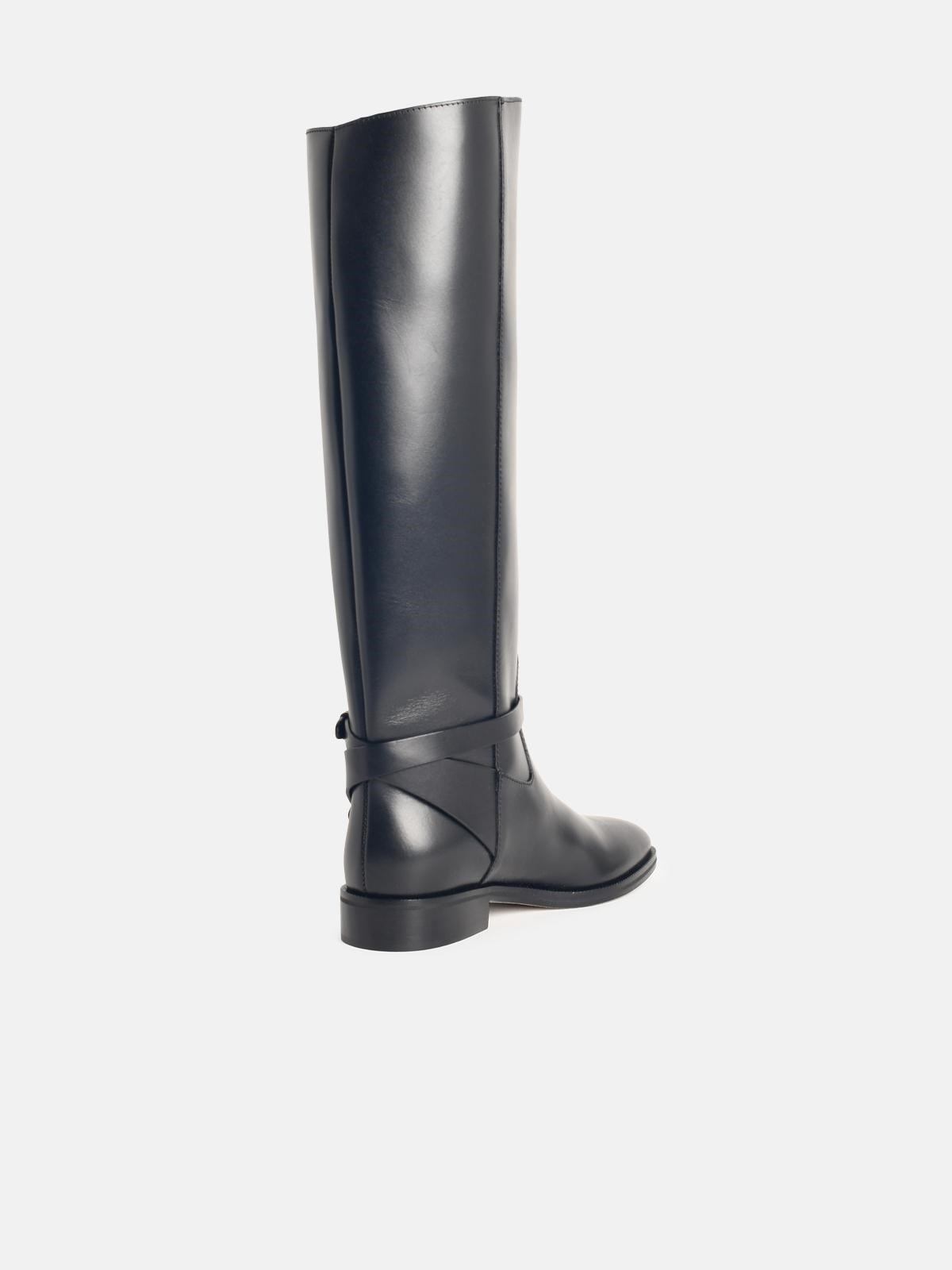 'LAWTON KB' BLACK LEATHER BOOTS - 3