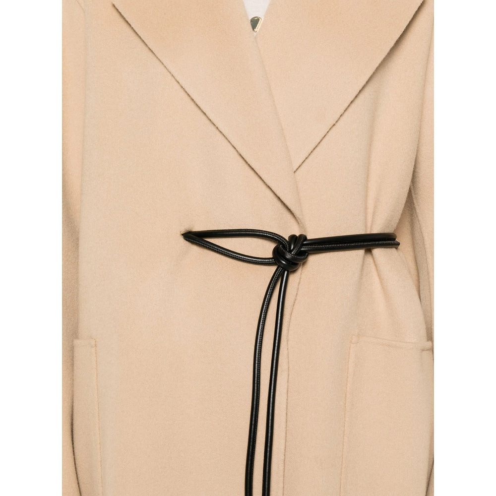 Sportmax Brown Coats - Single Breasted Coats Women - 3