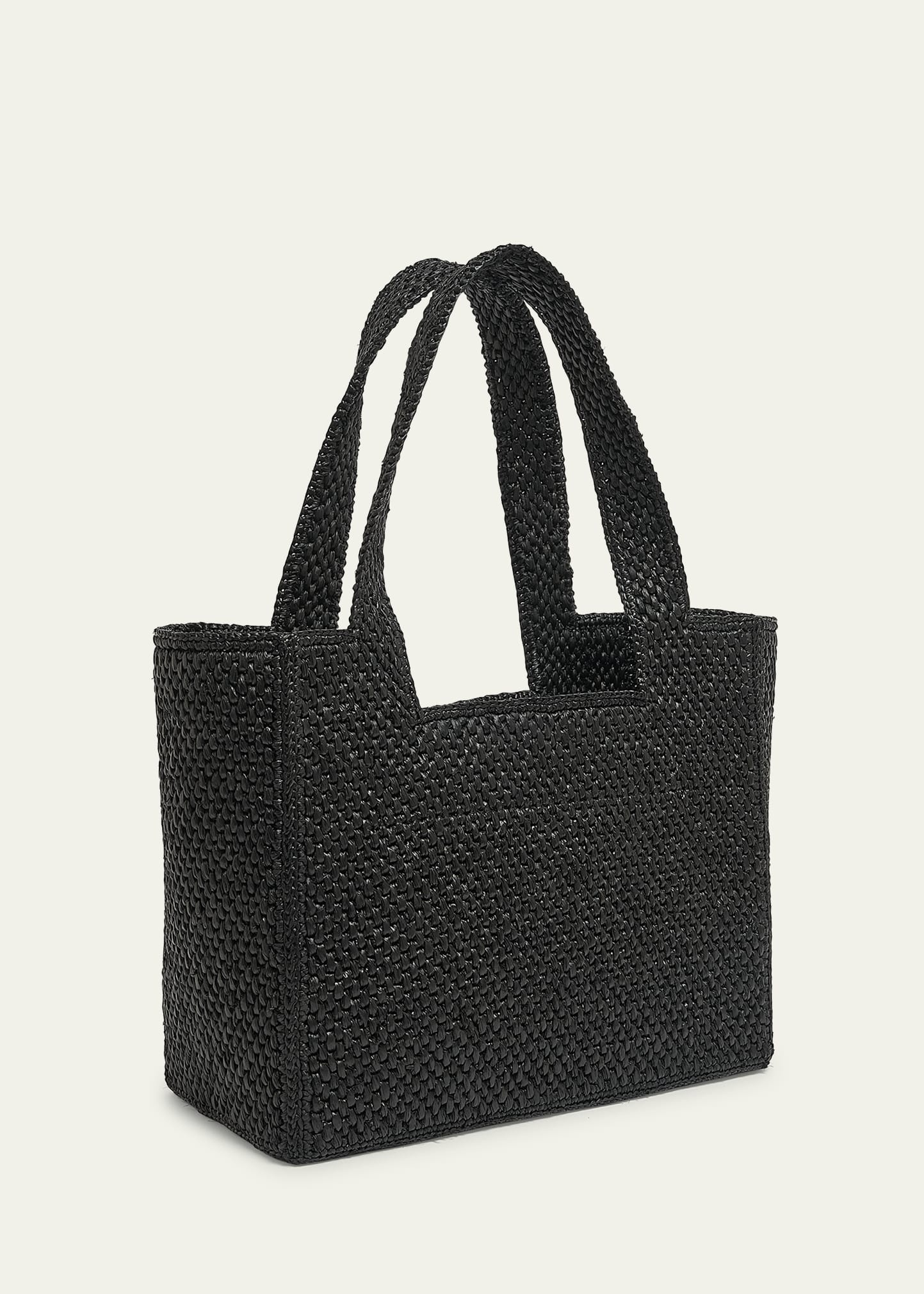 Logo Medium Tote Bag in Raffia - 3