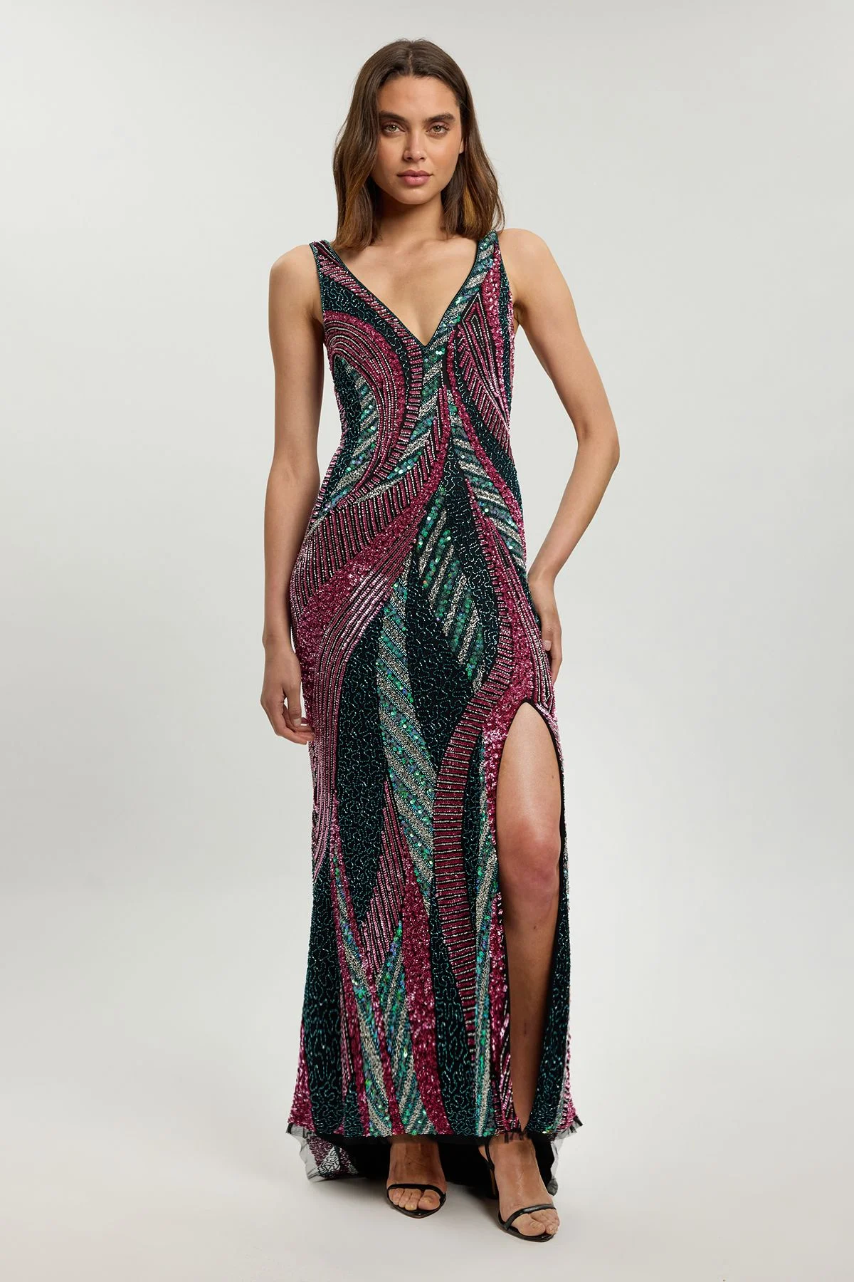 Premium Embellished Maxi Dress - 1
