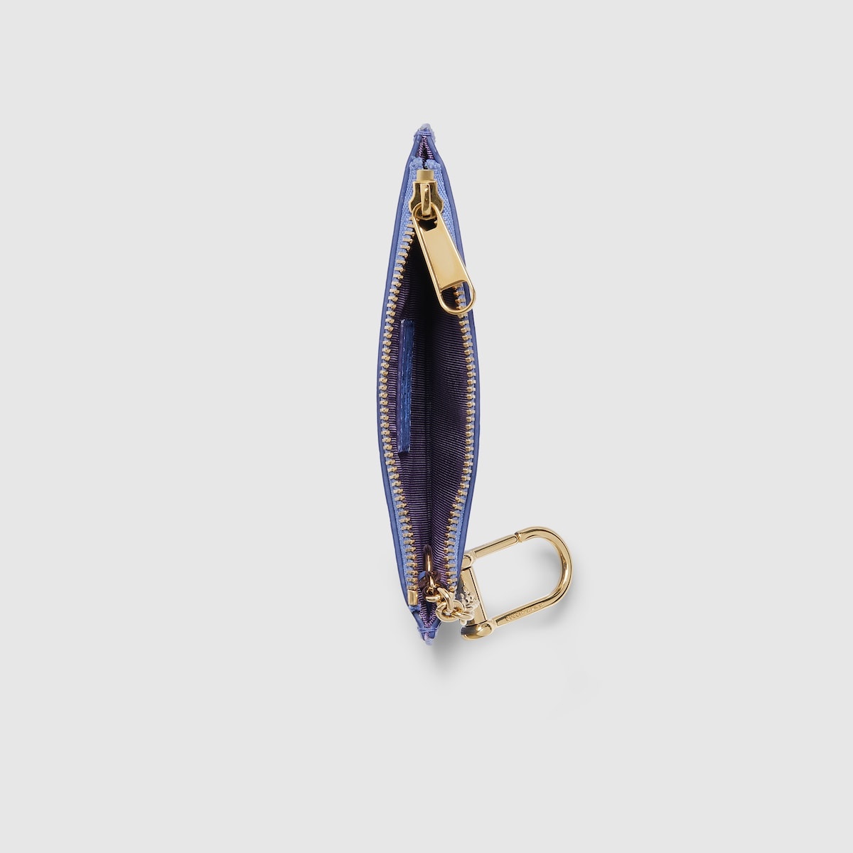 Zip key case with Gucci script - 2