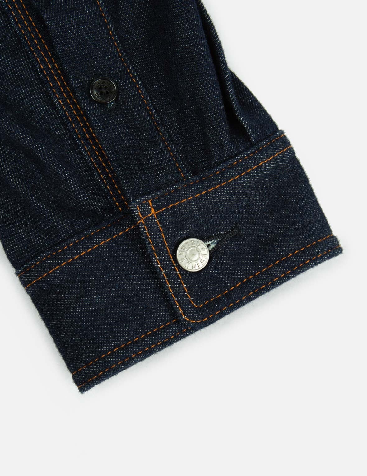 Vintage Handwritten Logo Embroidered Denim Shirt Jacket - 13