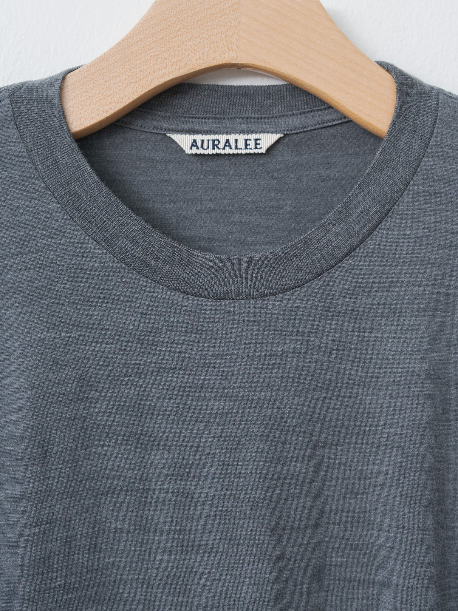 Wool Soft Jersey L/S Tee - Top Charcoal - 5
