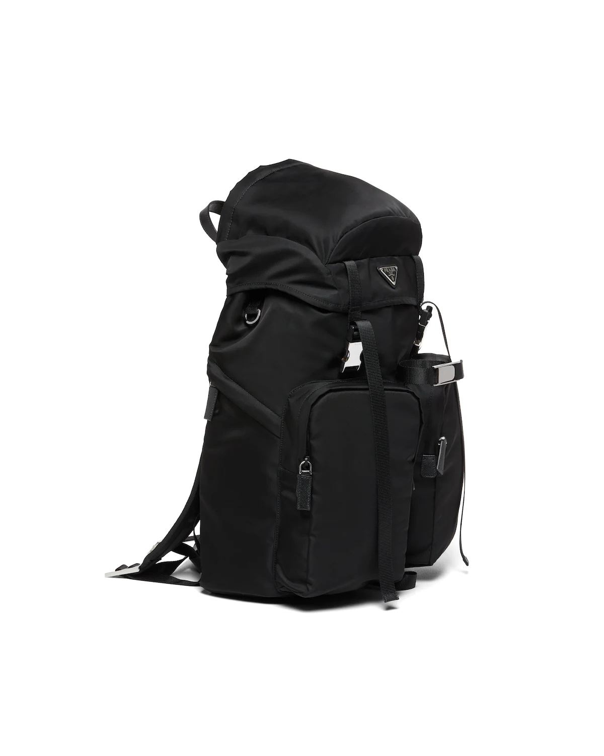 Re-Nylon and Saffiano leather backpack - 2