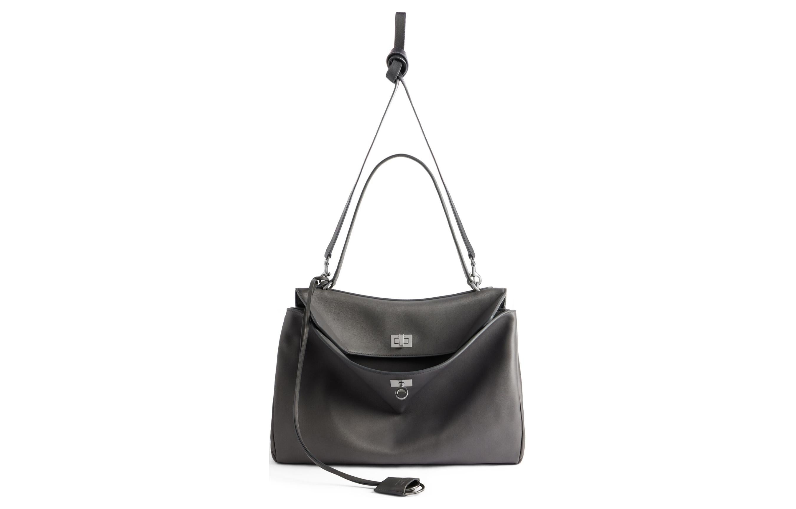 (WMNS) Balenciaga Rodeo Medium Handbag 'Grey' 7897722AA4U1239 - 5