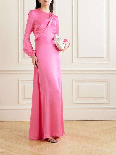 Stella McCartney Draped duchesse-satin gown outlook