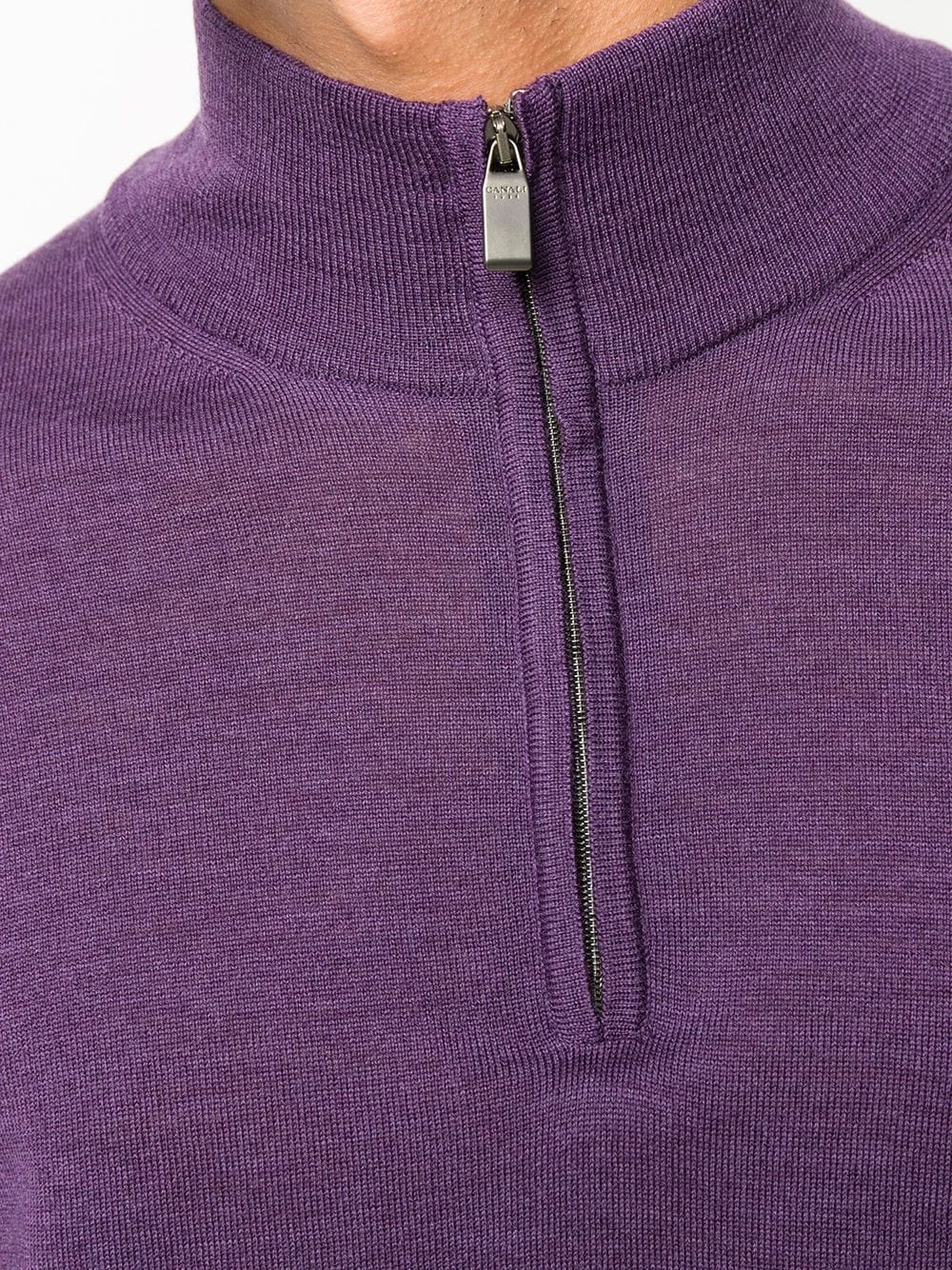 zipped funnel-neck pullover - 5