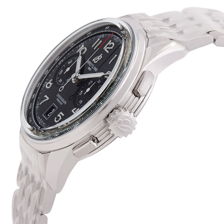 Breitling Premier B01 Chronograph 42 Automatic Black Dial Men's Watch AB0145221B1A1 - 2